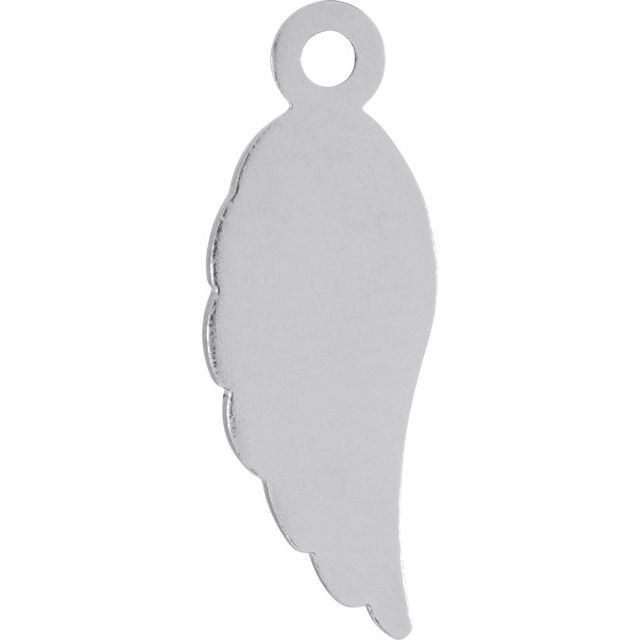 Sterling Silver Posh Mommy Angel Wing Dangle