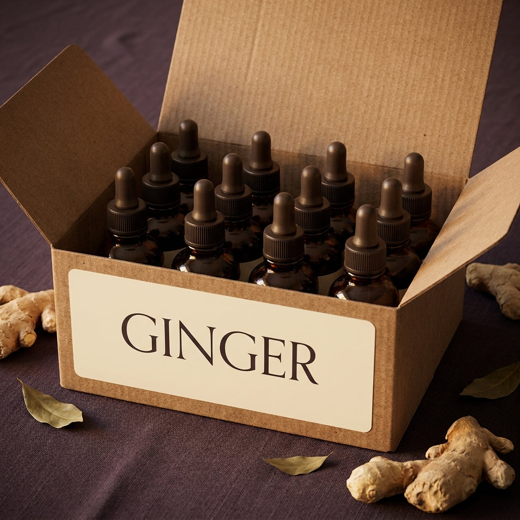 Pure Ginger Essential Oil - 12 x 1/2 oz (15ml)