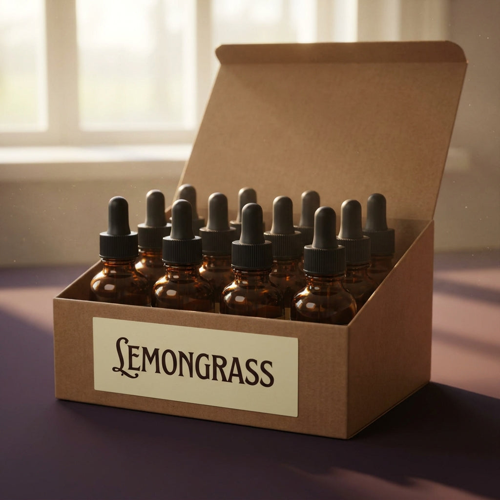 Pure Lemongrass Essential Oil - 12 x 1/2 oz (15ml)