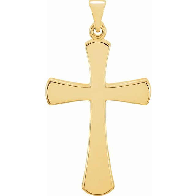14K Yellow Gold Cross Pendant