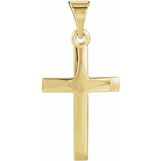 14K Yellow Gold Cross Pendant