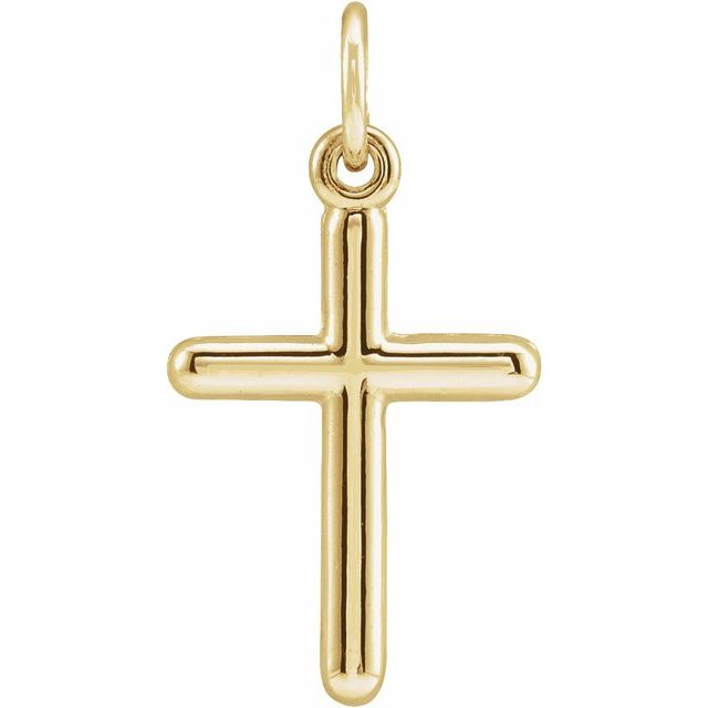 14K Yellow Gold Cross Pendant