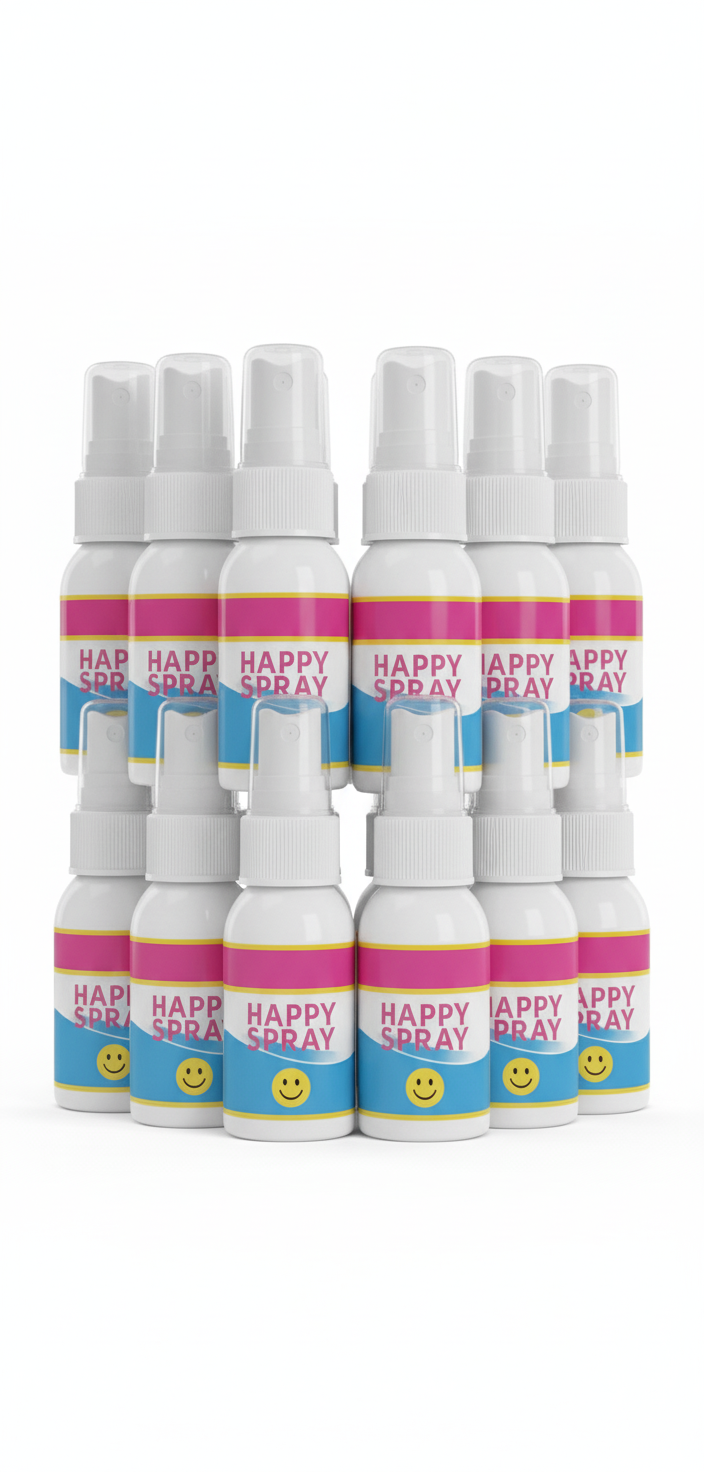 Happy Spray 12 Bottles Case of 4 oz bottles