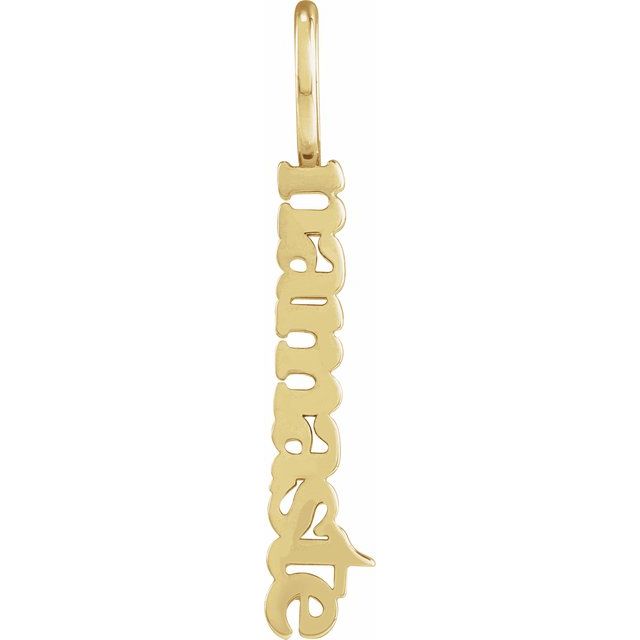 14K Yellow Gold Namaste Pendant