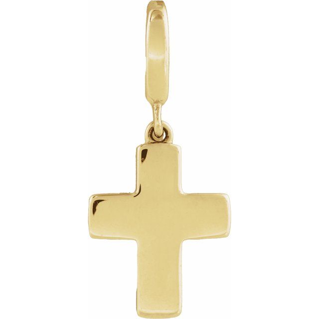 14K Yellow Gold Cross Charm/Pendant