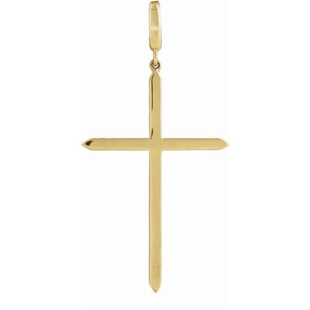 14K Yellow Gold Cross Charm/Pendant