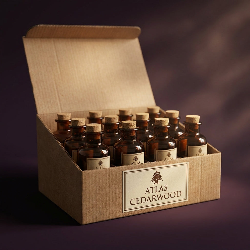 Pure Atlas Cedarwood Essential Oil - 12 x 1/2 oz (15ml)