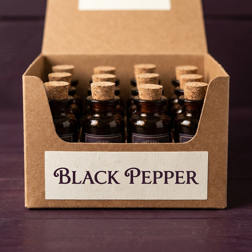 Pure Black Pepper Essential Oil - 12 x 1/2 oz (15ml)