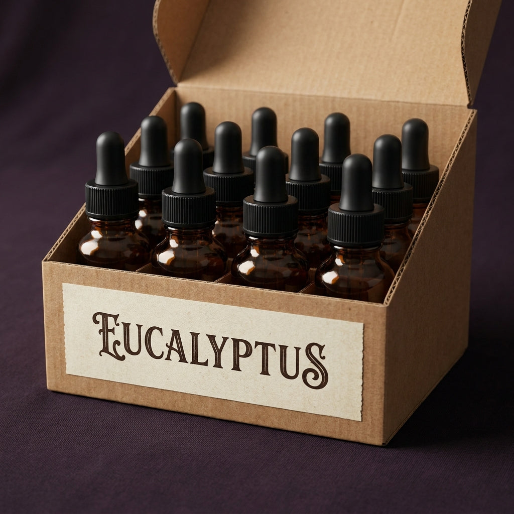 Pure Eucalyptus Essential Oil - 12 x 1/2 oz (15ml)