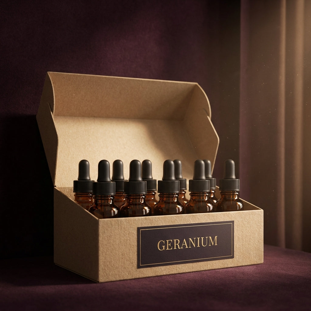 Pure Geranium Essential Oil - 12 x 1/2 oz (15ml)
