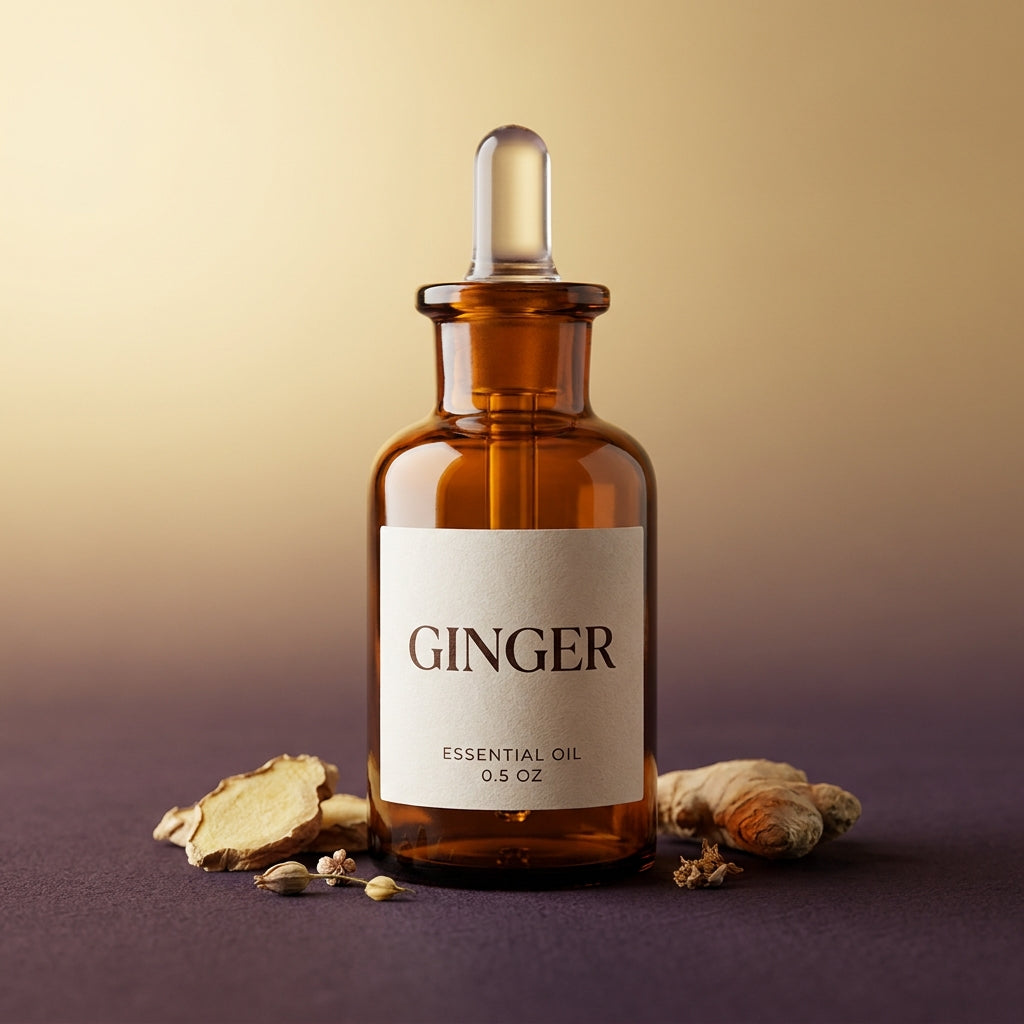 Pure Ginger Essential Oil - 0.5 oz