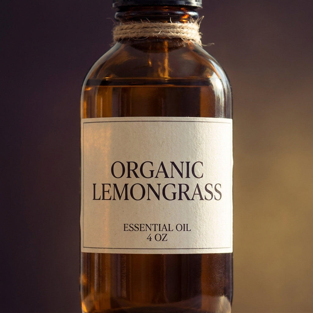 Pure Organic Lemongrass Essential Oil - 4 oz