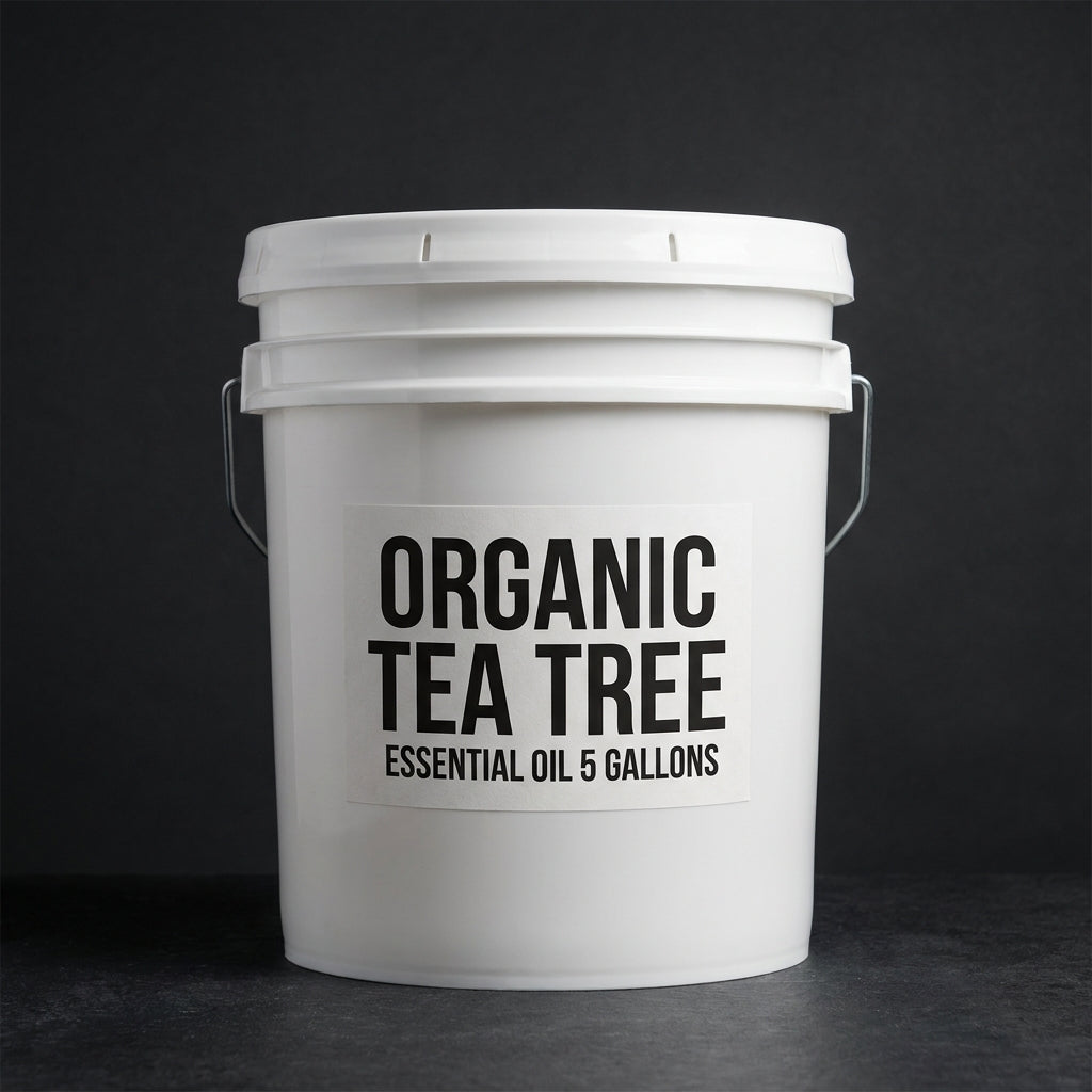 Pure Organic Tea Tree Essential Oil - 5 Gallons