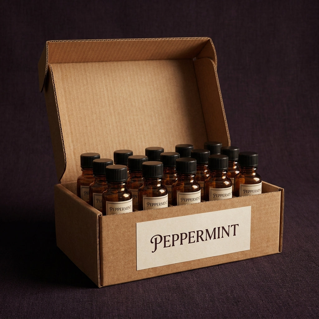 Pure Peppermint Essential Oil - 12 Bottle Case 1/2 oz