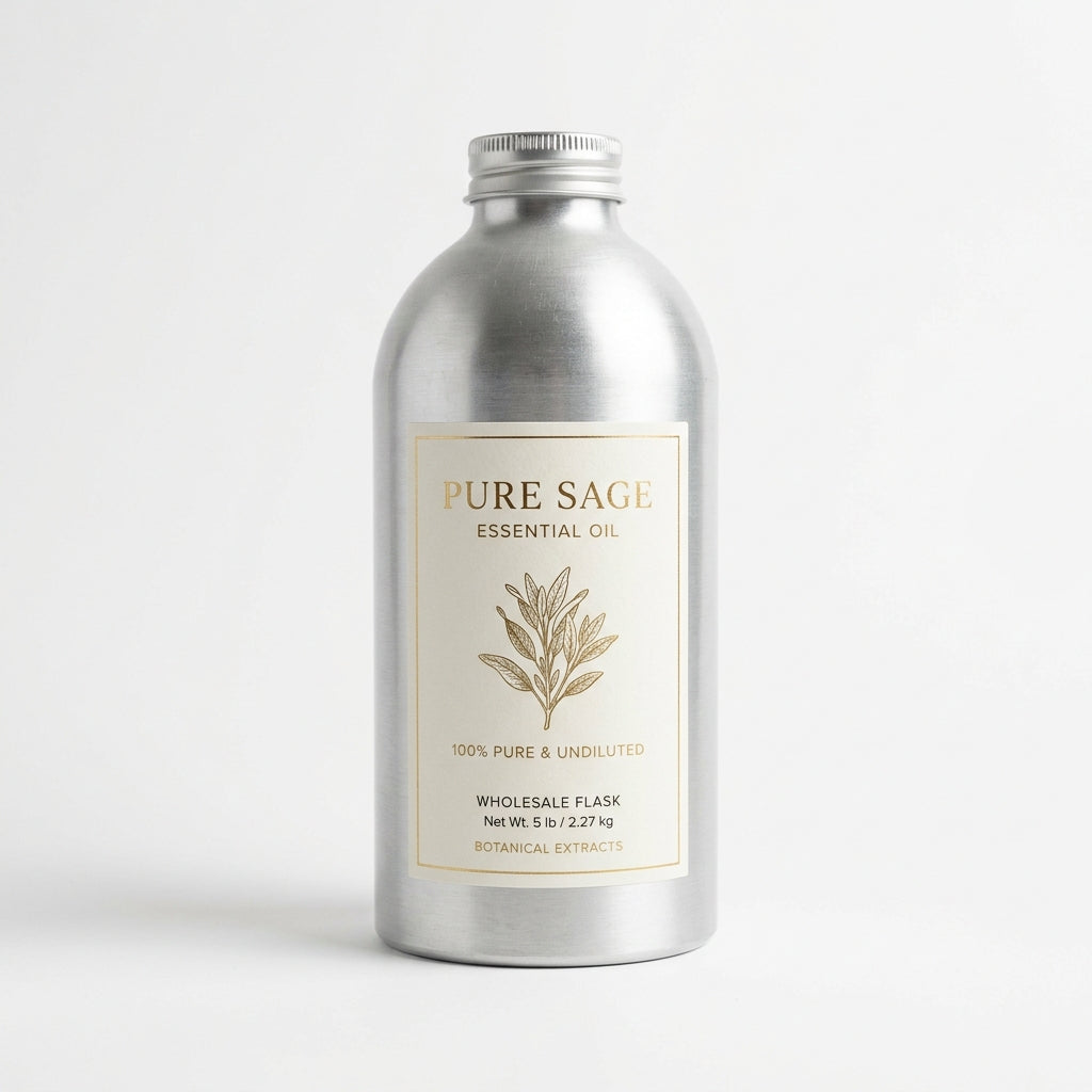 Pure Sage Essential Oil 5 lb Flask