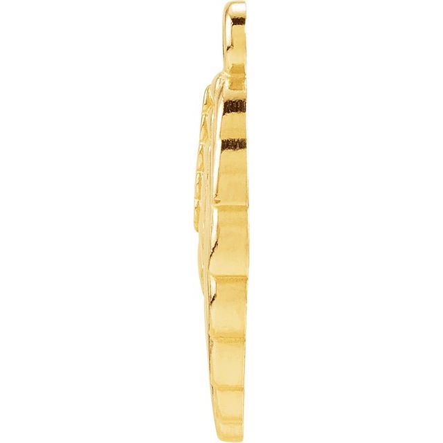 14K Yellow Gold Posh Mommy Angel Wing Dangle