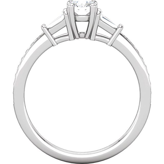14K Yellow Gold Natural White Opal & .03 CTW Natural Diamond Ring
