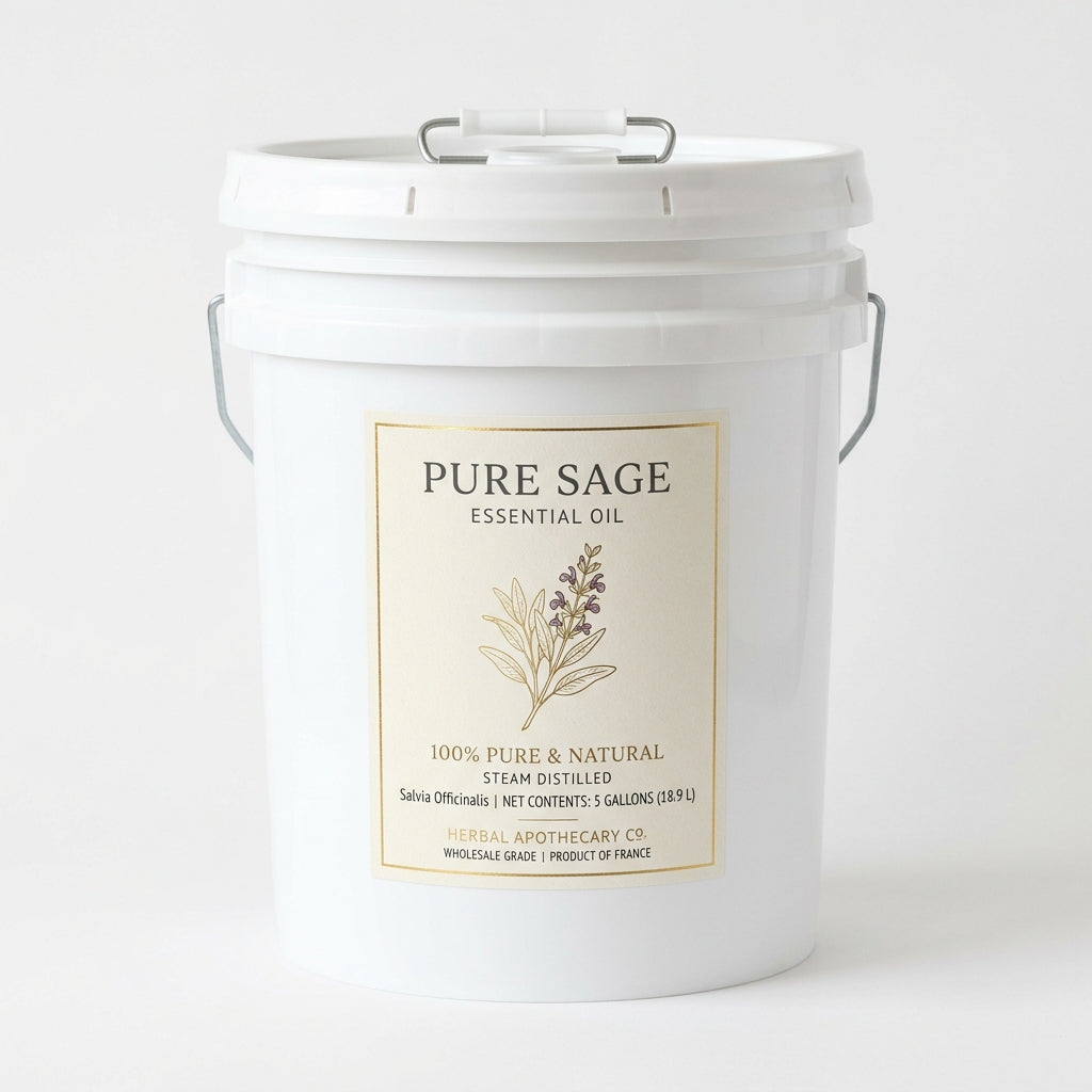 Pure Sage Essential Oil 5 Gallon Pail