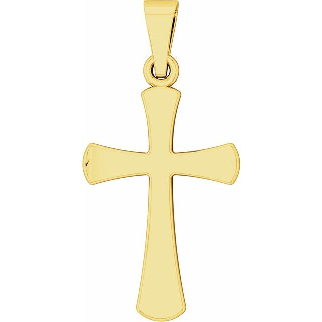 14K Yellow Gold Cross Pendant