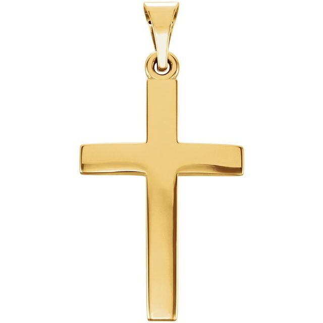 10K Yellow Gold Cross Pendant