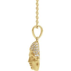 Diamond Buddha Necklace