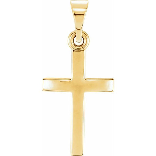 10K Yellow Gold Cross Pendant