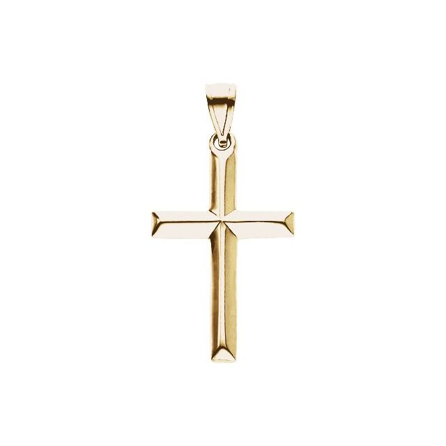 14K Yellow Gold Cross Pendant