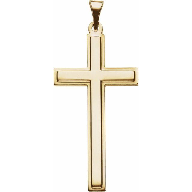 14K Yellow Gold Cross Pendant