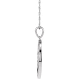 Sterling Silver Om 18" Necklace