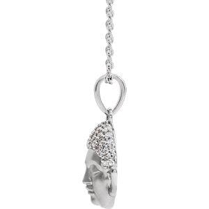 Diamond Buddha Necklace
