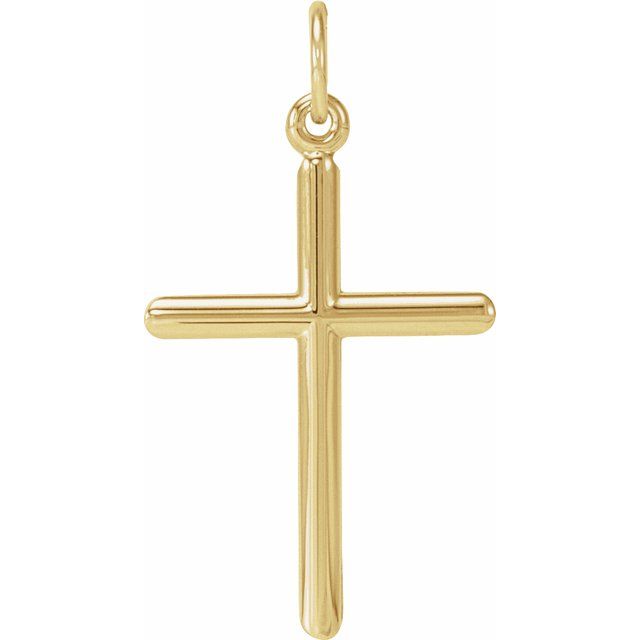 14K Yellow Gold Cross Pendant