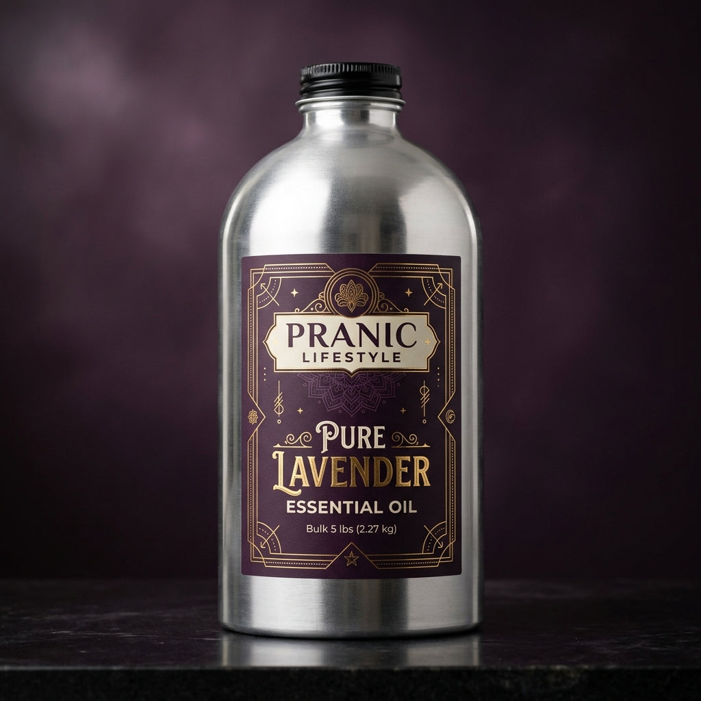 Organic Lavender Essential Oil 5 lb Flask