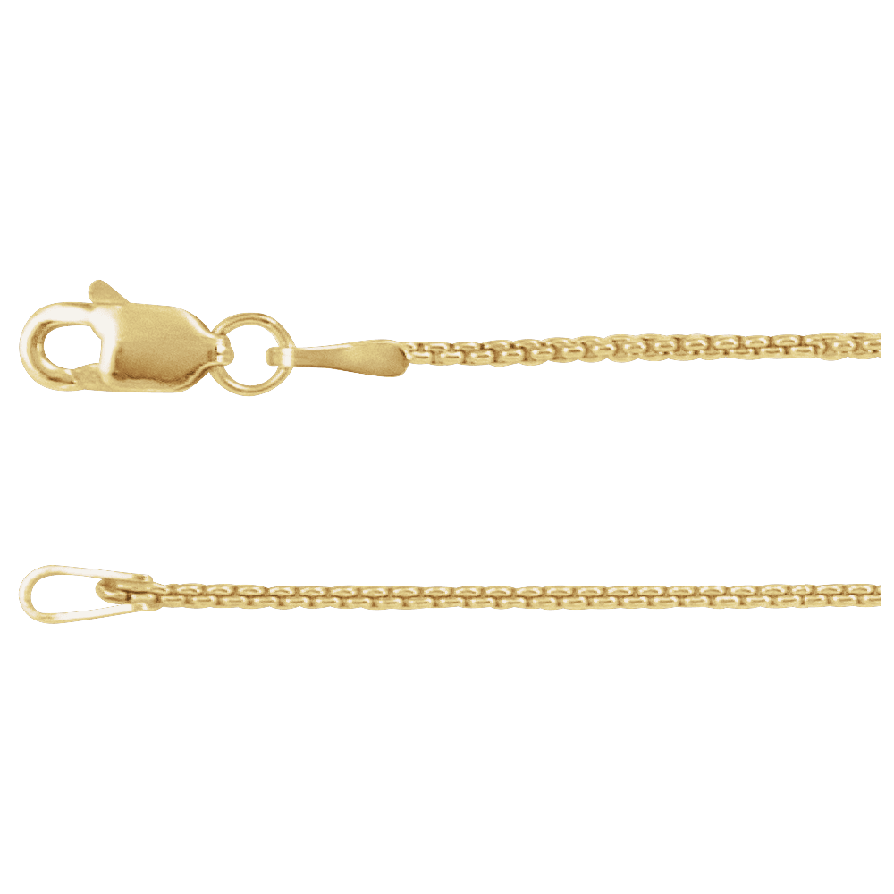 Radiant Romance: 14K Rose Gold Heart Pendant w/14K Gold 18 inch chain