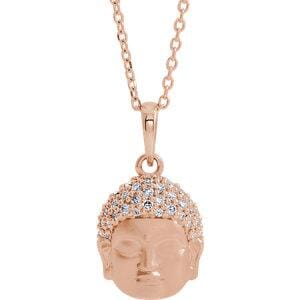 Diamond Buddha Necklace