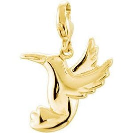 Charming Animals® Hummingbird Charm - 14k Yellow Gold - Pranic Lifestyle