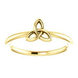 Platinum Stackable Celtic-Inspired Trinity Ring - Pranic Lifestyle
