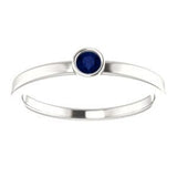 Sterling Silver Blue Sapphire Ring - Pranic Lifestyle