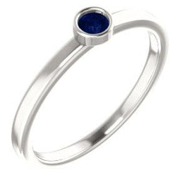 Sterling Silver Blue Sapphire Ring - Pranic Lifestyle