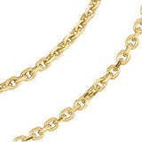 14K Gold 1.75 mm Solid Diamond-Cut Cable 7" Chain - Pranic Lifestyle