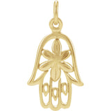 Sterling Silver Plated with 24K Gold Hamsa Charm - Pranic Lifestyle