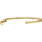 14K Yellow Gold 1/6 CTW Diamond Stackable Bangle Bracelet - Pranic Lifestyle