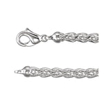 Sterling Silver Wheat 16" Chain With Lobster Clasp - Pranic Lifestyle