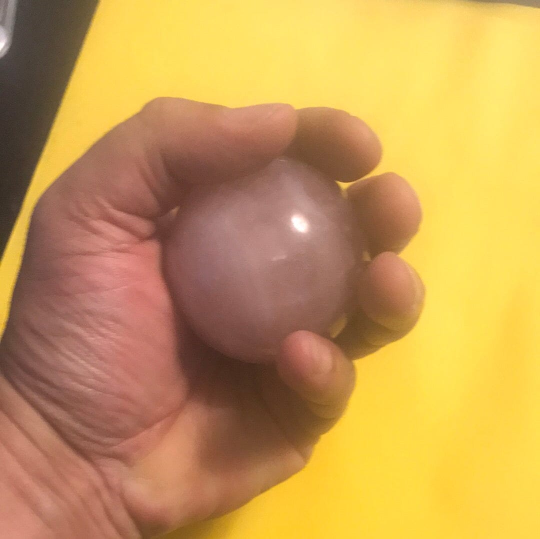 Pink Quartz Ball Chakra Activator Crystal